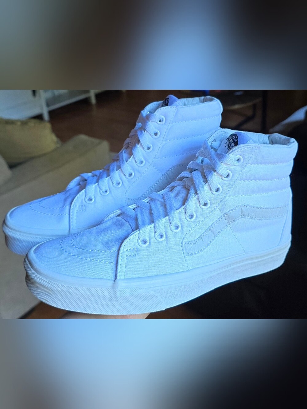Men's Sz 8.0/Women's Sz 9.5 VANS SK8-HI 'True White'